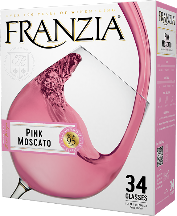 Pink Moscato Franzia Wines