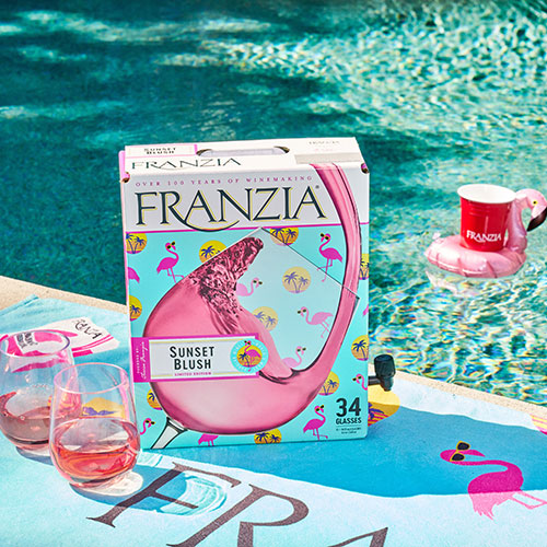 Let's Framingle: Introducing our limited-edition Sunset Blush Box! -  Franzia Wines